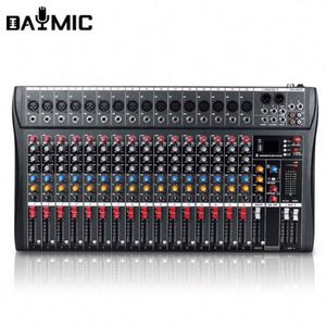 Console de mixage audio USB 6, 8, 12, 16 canaux en gros avec alimentation fantôme 48V et amplificateur de monitoring pour DJ - Product Image 1