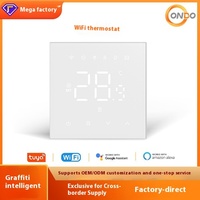 Tuya Thermostat intelligent chauffage au sol par eau barre de chaudière murale électrique panneau acrylique pour hôtels Wifi/Matter App Voice