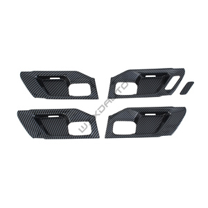 WZXD 2022 2023 Carbon Fiber ABS Set Dash Decor Cover Trim Kit <b>Window</b> Power Switch AC Vent Trim for RAM 1500 - Product Image 4