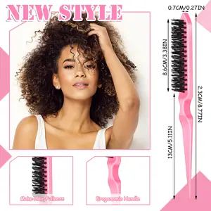 Doppelseitige Kanten kontrolle Haarkamm Haarstyling-Bürstenset Teasing Comb Zubehör Slick Back Haar bürste für Männer Frauen Kinder