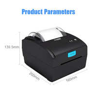 Impresora de Etiquetas de Envío Inteligente YHD-80A en Stock, Impresora Térmica de Códigos de Barras y Recibos de 80 mm para Negocios en Línea