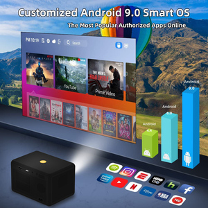 New 2024 Yinzam T7 4K Video Chiếu Với Android Dual Wifi Youtube Điện Thoại Không Dây Tự Động Tập Trung Keystone <span class=keywords><strong>Overhead</strong></span> Home Chiếu - Product Image 2