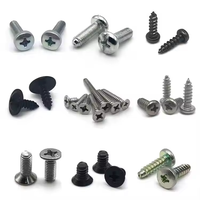 Vis autotaraudeuses à tête cylindrique en acier inoxydable noir SS304, vis autotaraudeuses à tête cylindrique en acier inoxydable 316, vis autotaraudeuses à tête cylindrique en acier inoxydable 316