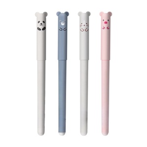 Stylo Gel Effaçable Personnalisé en Plastique 0,38 mm, Motif Animal Mignon Kawaii, Encre Bleue et Noire, Écriture Fluide pour Étudiants et Enfants, Idéal comme Cadeau - Product Image 4