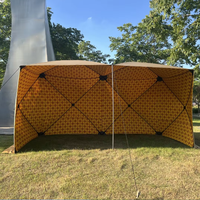 Tente pare-vent automatique Hubble arabe pour pique-nique et barbecue en extérieur, abri stable avec moustiquaire pour le camping et les campings-casernes