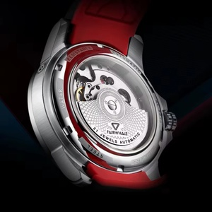 Montre mécanique pour homme Mark Fairwhale FW 6120, design tendance, boîtier en résine, bracelet en caoutchouc, étanche 3BAR, automatique, tourbillon - Product Image 5