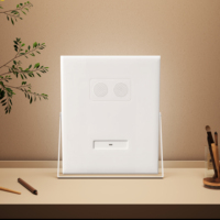 Miroir de maquillage LED Hollywood avec variateur d'intensité, miroir minimaliste pour chambre à coucher, coiffeuse et salle de bain d'hôtel, cadre en fer
