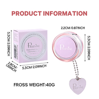 Nouveau Design Gloss à Lèvres Haute Pigmentation, Baume Multi-Usages Empilable Yo Yo, Fard à Paupières Végétalien, Blush Hydratant Adorable pour les Joues avec Porte-clés