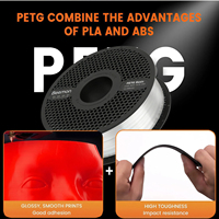 Filamento PETG BEEMON de 1.75 mm, Precisión Dimensional +/-0.02 mm, 1 kg (2.2 lb), Sellado al Vacío, Menos Enredos, para Todas las Impresoras 3D FDM