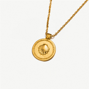 TG-3091 Nouvelle Arrivée Collier Pendentif Tendance Chaînes Coquillage Plage Océan Vénus Perle Charme Acier Inoxydable avec Zircon pour Femme - Product Image 5