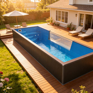 Piscina de Fibra de Vidrio Personalizada de Alta Gama para Patios Traseros Privados y Resorts, Servicio de Instalación Completo - Product Image 6