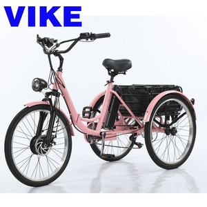Tricycle d'appoint électrique à pédale de 24 pouces vélo à trois roues personnalisé intégré 36v capteur intelligent sorties de pneus minces en acier - Product Image 4