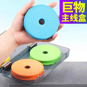 Caja grande para bobinas de línea de pesca, 4 bobinas, estuche de almacenamiento de plástico ABS para organización de aparejos de carrete de línea principal, uso universal - Product Image 3