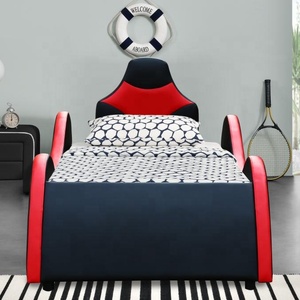 Excellent <span class=keywords><strong>lit</strong></span> d'enfant en cuir PU en forme de S avec couleur assortie au <span class=keywords><strong>noir</strong></span> <span class=keywords><strong>et</strong></span> au <span class=keywords><strong>rouge</strong></span> pour prix d'usine - Product Image 2
