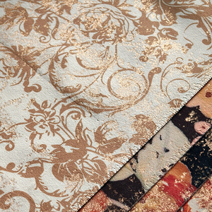 Nhung In Vải Kỹ Thuật Số In Hà Lan Nhung Cuộn Động Vật Nặng Flower In Micro Bronzed Nhung Sofa Vải - Product Image 2