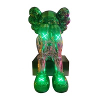 Nouveau design personnalisé Statue d'ours en fibre de verre électrolytique légère pour la décoration de la maison du bureau du centre commercial