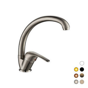 Grifo Mezclador para Fregadero con Caño Alto Negro de 45 cm de Longitud - Product Image 1
