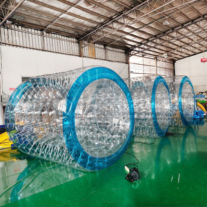 <span class=keywords><strong>Rodillo</strong></span> de Agua Inflable de PVC Transparente y Colorido, Pelotas Acuáticas, Rodillos Zorb de TPU Sellados Transparentes - Product Image 6