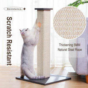 Hoopet Kustom Lucu Dalam Ruangan Kecil Kokoh Kayu Kucing Pohon Pos Goresan dengan Bola - Product Image 3