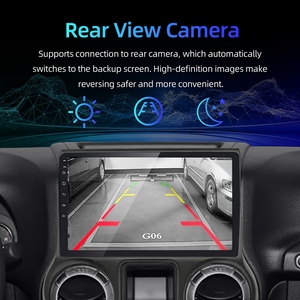 Rhythm 10 Inch Android Car Multimedia Player Upgrade Touch Screen Wireless Carplay <b>Auto</b> Navigation for Jeep Wrangler 2011- 2014 - Product Image 3