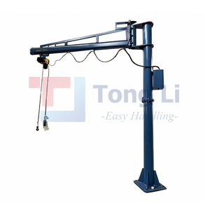 Mini grúa articulada de 125kg y 250kg, grúa de equilibrio giratoria de 180 grados, grúas de pluma manual con polipasto eléctrico - Product Image 3