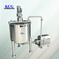 Cuve de mélange horizontale en acier inoxydable, moulin colloïdal sanitaire de qualité alimentaire, capacité 100L, équipement de cuisson pour pâte de sésame