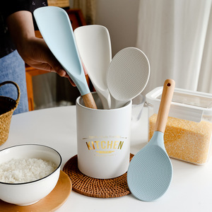 Wholesale Rice <strong>Spoons</strong> Scoop Cooking Kitchen <strong>Spatula</strong> Set <strong>Silicone</strong> Restaurant Utensils <strong>Spatula</strong> - Product Image 6