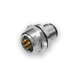 Высококачественный опт, 5-контактный разъем M12 A-код, Позолоченный разъем для крепления на панели IP67 M12, 5-контактный разъем для P - Product Image 2