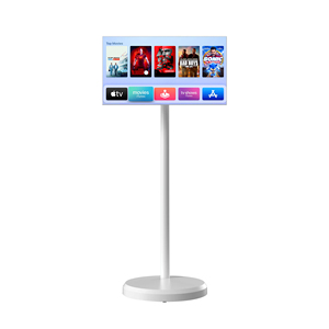 Televisor Portátil Inteligente de 21.5 Pulgadas con Pantalla Táctil, Soporte Ajustable y Ruedas, Diseño Elegante, Android Smart <span class=keywords><strong>TV</strong></span> 4K - Product Image 2