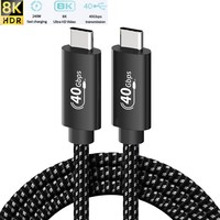 USB4 Thunderbolt USB C PD240W Carga rápida 40Gbps Cables DE DATOS PD