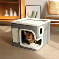 Lit pour chat pliable, écologique, en éponge, confortable, à double usage, toutes saisons, pour balcon, maison pour animaux de compagnie