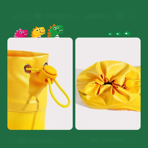 Bottes <span class=keywords><strong>de</strong></span> <span class=keywords><strong>pluie</strong></span> souples épaissies sur mesure pour bébé sangles élastiques antidérapantes imperméables petit dinosaure Design pour l'hiver été automne - Product Image 5