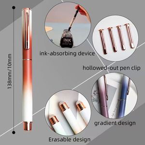 Stylo plume effaçable en plastique de haute qualité pour la calligraphie, idéal pour les élèves de CP, avec gomme facile à effacer et tête remplaçable - Product Image 3