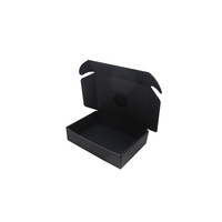 Caja de Envío de Cartón Corrugado de Fácil Apertura, Caja de Cartón para Envíos Postales, Caja de Cartón Grueso Negra para Envíos