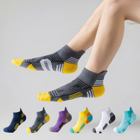Chaussettes athlétiques respirantes unisexes, anti-friction, antidérapantes, pour la course à pied, la gym, la randonnée, les sports de plein air