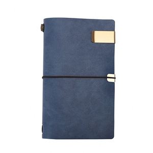 Custom Embossed Logo PU Leather Journal Notebook Gift Set <b>A6</b> Hardcover Office Notebooks for Business Travel <b>Diary</b> Corporate Gift - Product Image 2