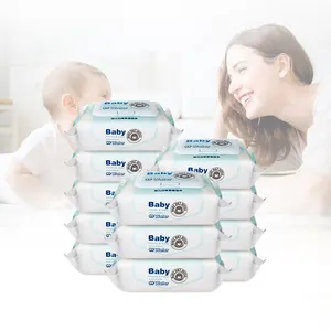 Baby Tissue Cute Natural Oem 100Pcs Wet Cleaning Face Make Up Remover produttori In sud Africa salviette