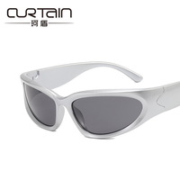 Lunettes de soleil steampunk pour femmes 20896, protection UV400, monture intégrale, style futuriste 2022, sport Y2K, chic millennial, sports de plein air