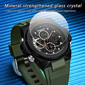 Reloj Digital SANDA 3378 para Hombre, Reloj Deportivo Electrónico Multifunción, Reloj Despertador, Luminoso, Resistente al Agua, Unisex, Casual - Product Image 4