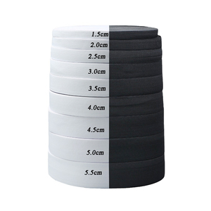 Haute élasticité 25mm 35mm 45mm de large en stock Bande <span class=keywords><strong>élastique</strong></span> au crochet tissée douce pour ceinture et sangle de ceinture - Product Image 1