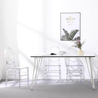 Chaises Chiavari Phoenix transparentes en résine plastique claire pour événements et mariages