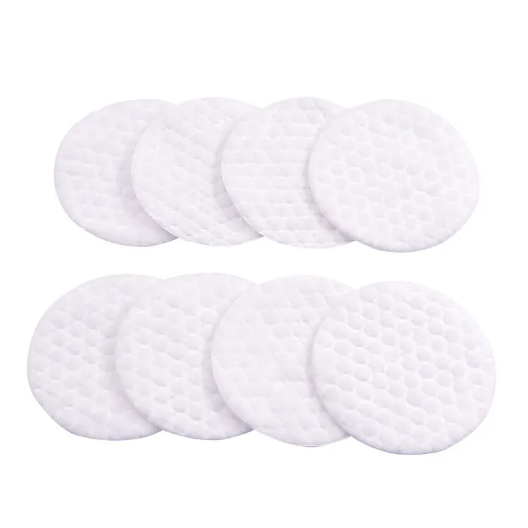 Almohadillas de algodón de corte suave para eliminación de maquillaje, cosmético de primera calidad Natural, no tejido, para cara, ojo, uñas