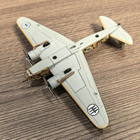 Kits de modèles d'avions bombardiers en alliage, modèle d'avion de la Seconde Guerre mondiale, modèle d'avion en métal Fiat BR.20, modèle d'avion personnalisé à l'échelle 1/200