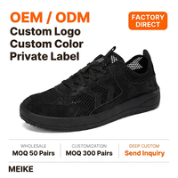 Chaussures de sport décontractées basses pour hommes, personnalisées, en gros, à marque privée, à lacets, en maille et daim, respirantes et légères, EU