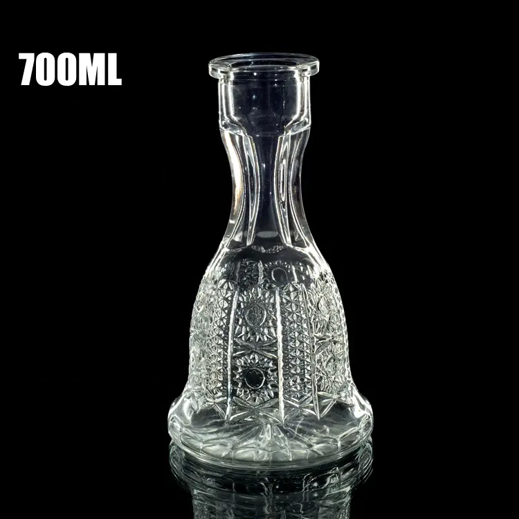 Cheap 70cl 700ml custom glass shisha hookah wholesale