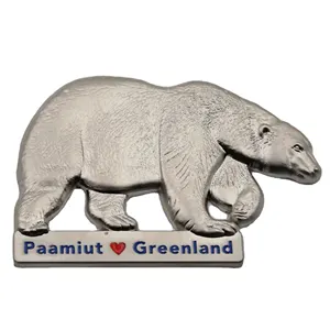Custom Logo Love Zoo Animal Souvenirs Gift Polar Bear fridge magnet