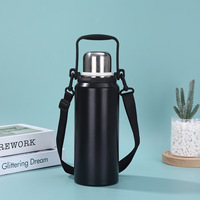 Botol minum vakum stainless steel berdinding ganda kapasitas besar untuk olahraga, luar ruangan, dan hadiah