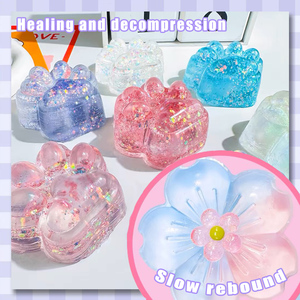 Pata blanda hecha a mano de TPR, juguete blando para apretar, Taba, pata blanda, pata de gato, los más nuevos juguetes blandos <span class=keywords><strong>Mochi</strong></span> hechos de espuma PU en forma de bola - Product Image 2