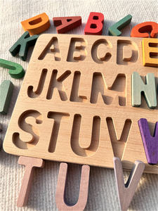 Puzzle Alfabetico Arcobaleno, Giocattoli Educativi in Legno, Tavola Numerica per Bambini, <span class=keywords><strong>Apprendimento</strong></span> Precoce <span class=keywords><strong>Montessori</strong></span> - Product Image 4