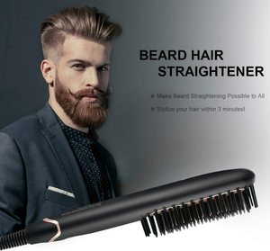 Lisseur et <span class=keywords><strong>fer</strong></span> à boucler multifonction en céramique anti-brûlure, brosse à cheveux, <span class=keywords><strong>fer</strong></span> à <span class=keywords><strong>friser</strong></span>, peigne lissant pour hommes et barbe - Product Image 5